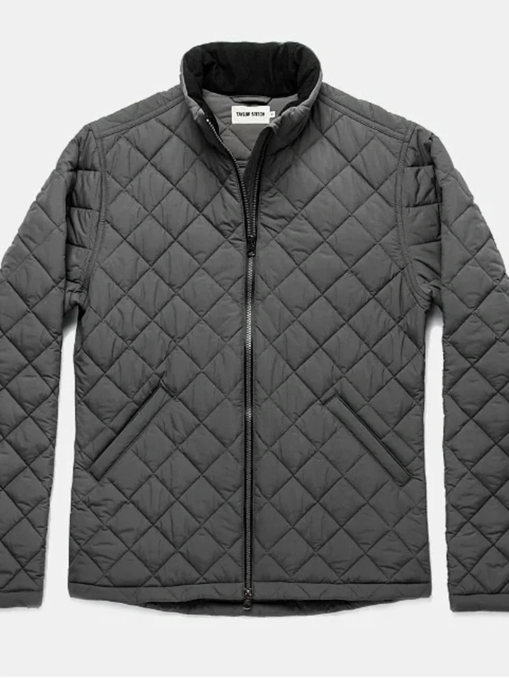 Taylor Stitch Quilted Vertical Jacket in Ash Gray Size 42 / Medium
